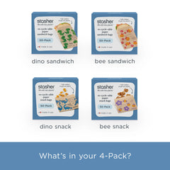 Recyclable Paper Bags 4-Pack 200ct