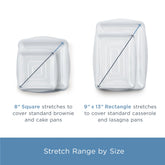 Rectangle Stretch Lids 2-Pack